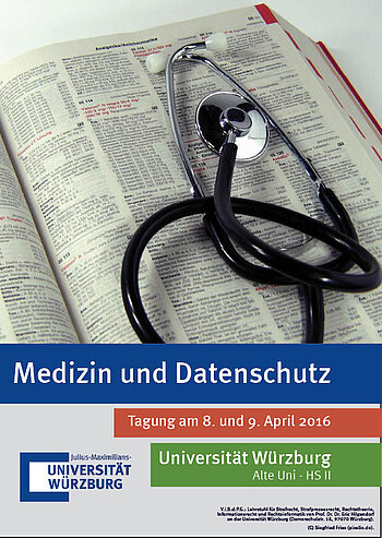Medizin und Datenschutz - Plakat