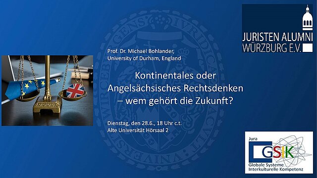 Plakat zum Vortrag von Prof. Bohlander am 28.06.2022.