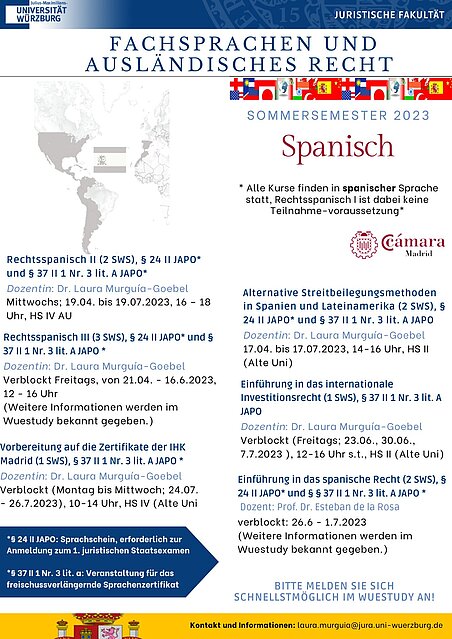 Veranstaltungen in Spanisch 